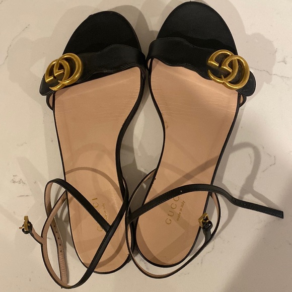 Gucci Shoes - Gucci marmont GG leather sandal